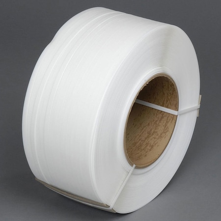 Pac Strapping Machine Grade Polypropylene Strapping, 1/2 W x 9000' L, 8 x 8 Core 48M.27.2290